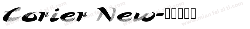 Corier New字体转换